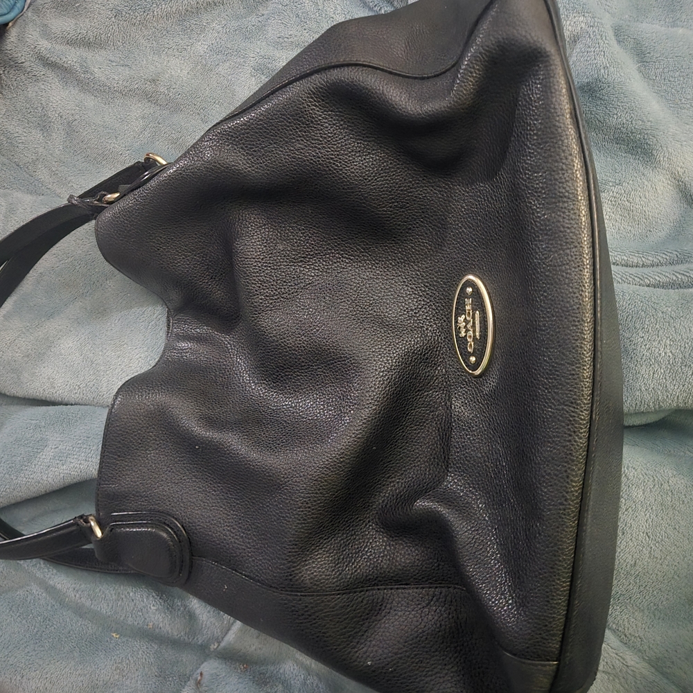 Coach Black Leather Women's Bag